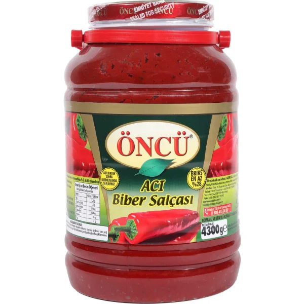 Öncü Biber Salçası Acı 4,3 Kg fiyatı