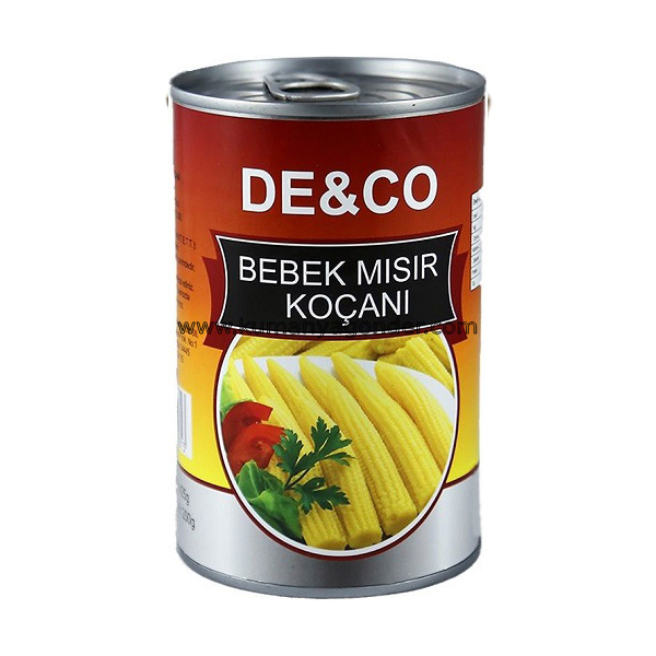 kumanyagonder-ogutgida-toptan-un-de-co-bebek-misir-kocani- De&Co Bebek Mısır Koçanı (Baby Corn) 425 Gr - Görsel 1