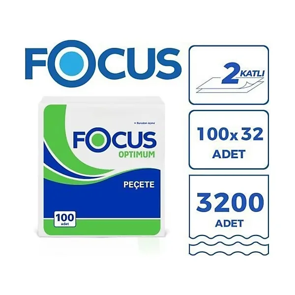 Focus Optimum Kare Servis Peçete (32 Paket)