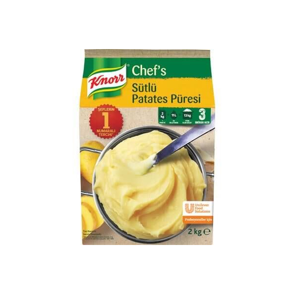 Knorr Chefs Patates Püre Sütlü 2 Kg